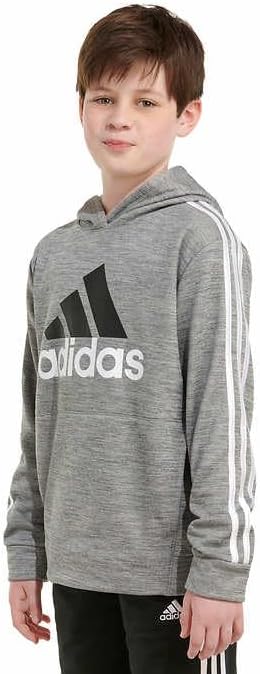 Adidas Youth Tech Fleece Pullover Hoodie 1417184 Char Grey