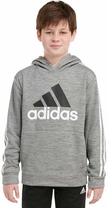Adidas Youth Tech Fleece Pullover Hoodie 1417184 Char Grey