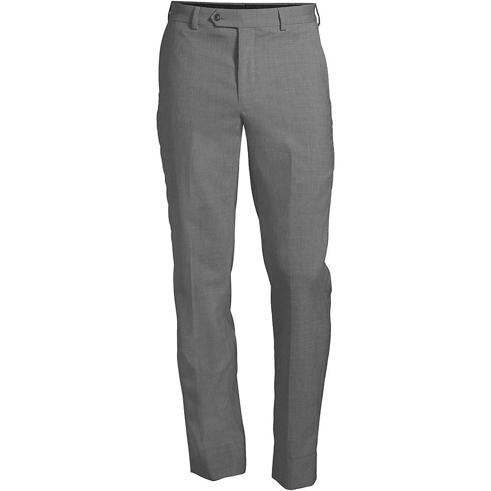 Lands' End Men's Tailored Fit Charcoal 8682470