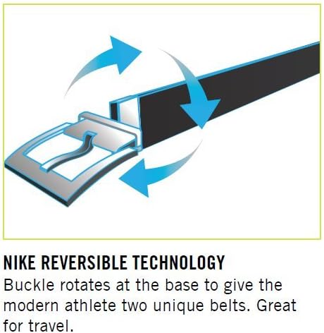 Nike Men's Pebble Feather Edge Reversible Belt 73303 Black/Brown