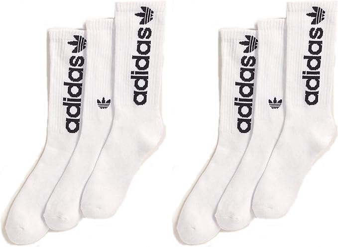 Adidas Mens 6 Pack Athletic Crew Socks