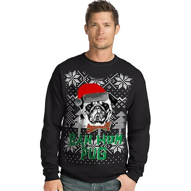 Hanes Black Christmas Sweater "Buh HumBug"