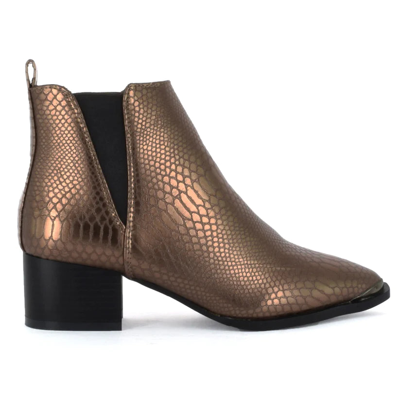 Seven 7 Women's Madison Python Pointed Bootie