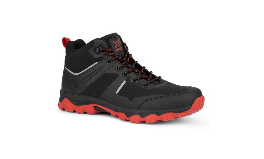X RAY Men's Black and Red High-Top  Boots