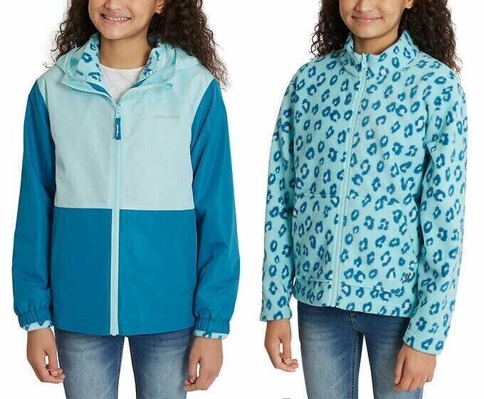 Eddie Bauer Kid's Youth Light Weight 3-in-1 Jacket Paradise Blue