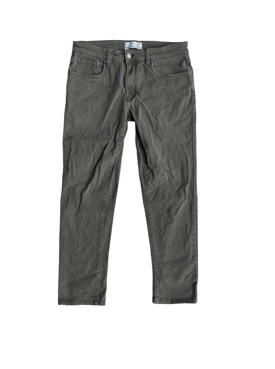 Stitches & Rivets Men's Slim Fit Jeans Dark Grey