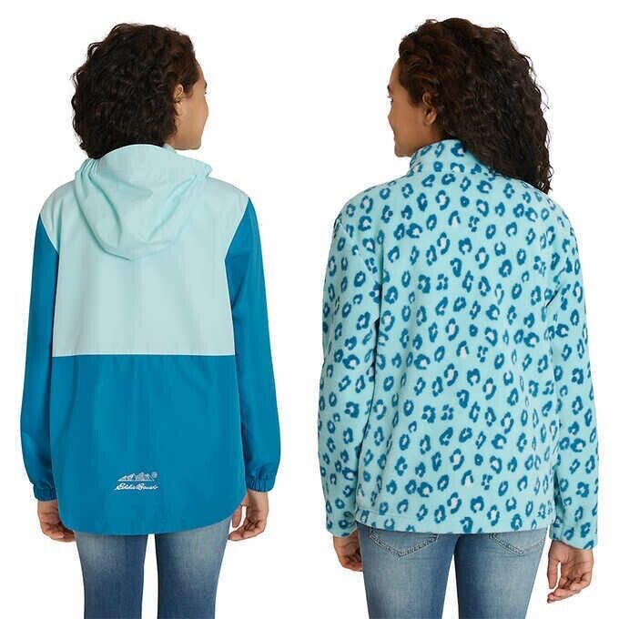 Eddie Bauer Kid's Youth Light Weight 3-in-1 Jacket Paradise Blue